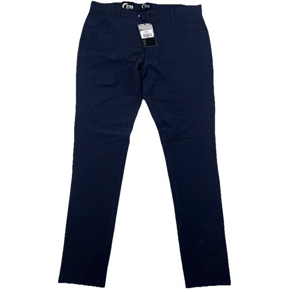 ZYIA Other - NWT ZYIA Mens Large 32" Inseam Navy Office Chino Pants Stretch